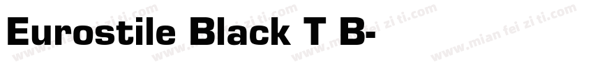 Eurostile Black T B字体转换